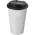 Americano® 350 ml tumbler with spill-proof lid, White / Solid black