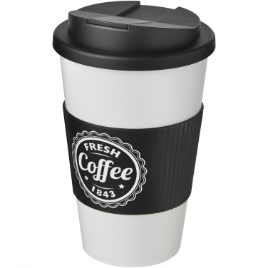 Logo trade promotional giveaway photo of: Americano® 350 ml tumbler with grip & spill-proof lid