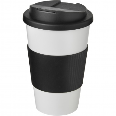 Logo trade promotional giveaway photo of: Americano® 350 ml tumbler with grip & spill-proof lid