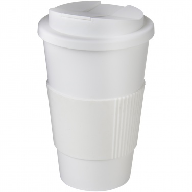 Logotrade promotional item picture of: Americano® 350 ml tumbler with grip & spill-proof lid