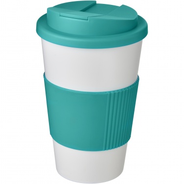 Logotrade advertising product picture of: Americano® 350 ml tumbler with grip & spill-proof lid