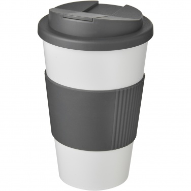 Logo trade advertising products picture of: Americano® 350 ml tumbler with grip & spill-proof lid