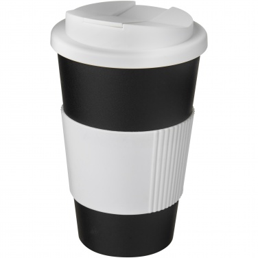 Logo trade promotional items image of: Americano® 350 ml tumbler with grip & spill-proof lid