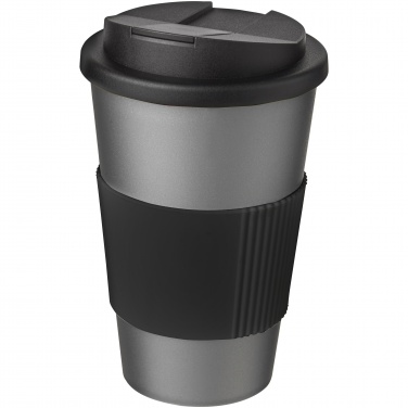 Logotrade promotional item image of: Americano® 350 ml tumbler with grip & spill-proof lid