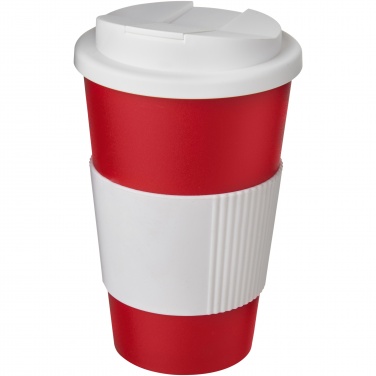 Logotrade promotional giveaway image of: Americano® 350 ml tumbler with grip & spill-proof lid