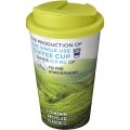 Brite-Americano® 350 ml tumbler with spill-proof lid, White / Lime