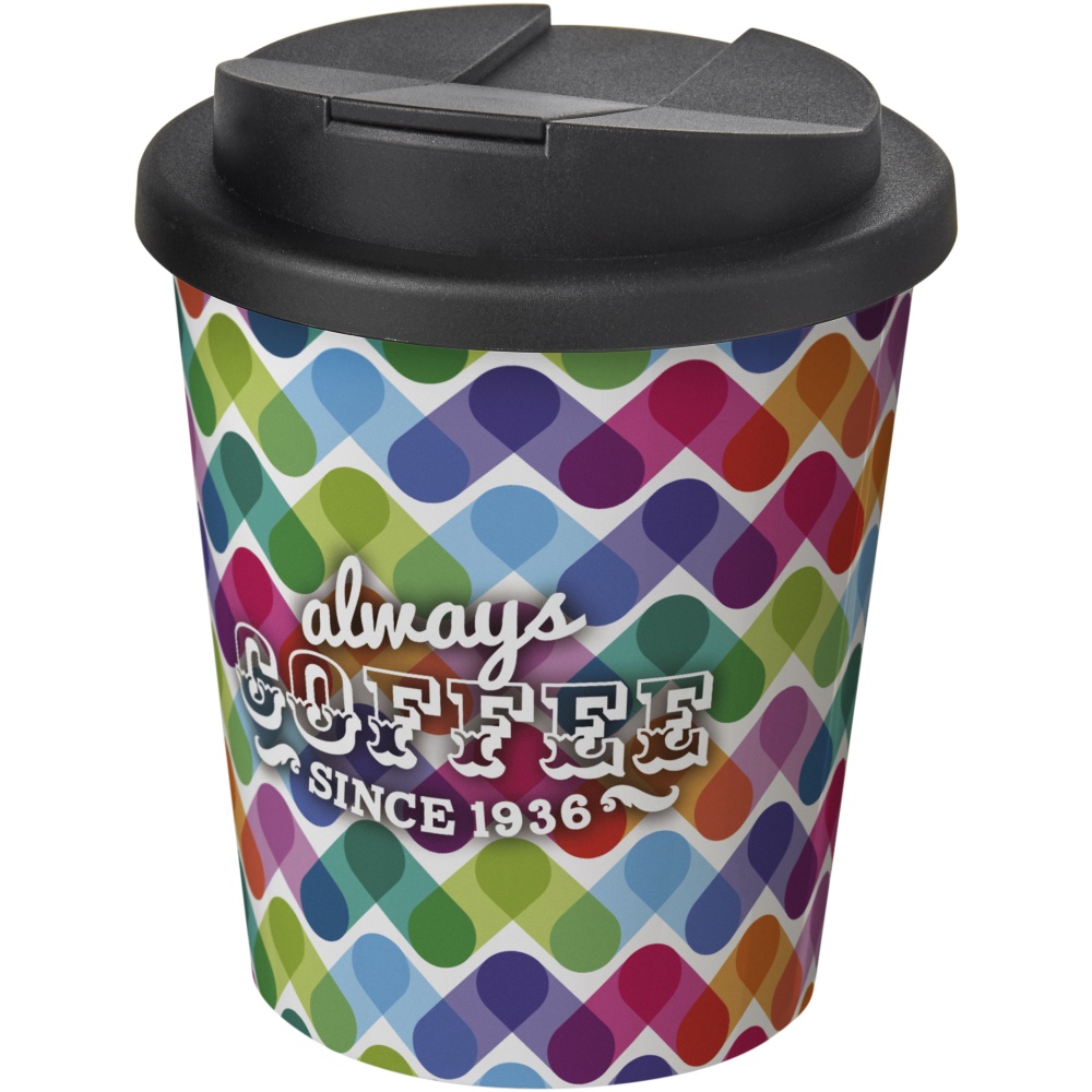 Logo trade business gifts image of: Brite-Americano® Espresso 250 ml tumbler with spill-proof lid