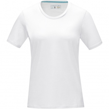 Logo trade promotional giveaways image of: Azurite short sleeve women’s organic t-shirt