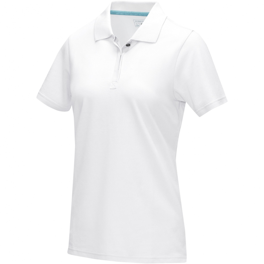 Logo trade promotional gift photo of: Graphite short sleeve women’s organic polo