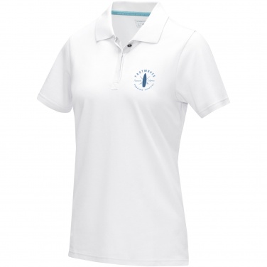 Logo trade promotional merchandise image of: Graphite short sleeve women’s organic polo