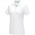 Graphite short sleeve women’s organic polo, White