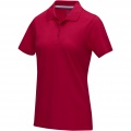 Graphite short sleeve women’s organic polo, Red