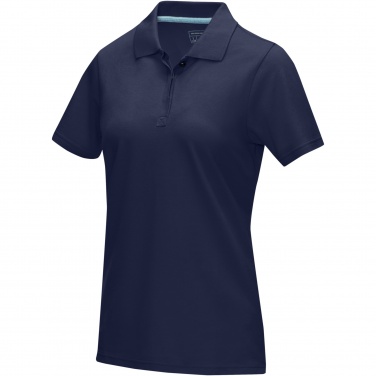 Logo trade promotional gift photo of: Graphite short sleeve women’s organic polo