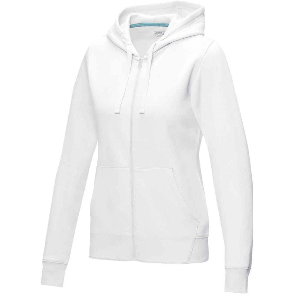 Logotrade promotional gift picture of: Ruby women’s organic recycled full zip hoodie