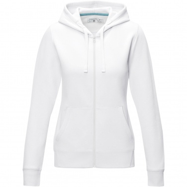 Logo trade promotional gift photo of: Ruby women’s organic recycled full zip hoodie