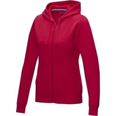 Logotrade promotional merchandise image of: Ruby women’s organic recycled full zip hoodie