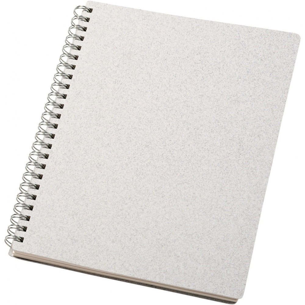 Logo trade promotional product photo of: Bianco A5 size wire-o notebook