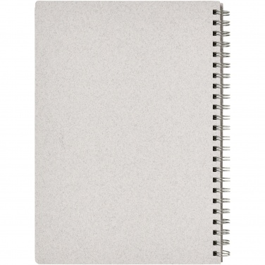 Logo trade promotional gifts picture of: Bianco A5 size wire-o notebook