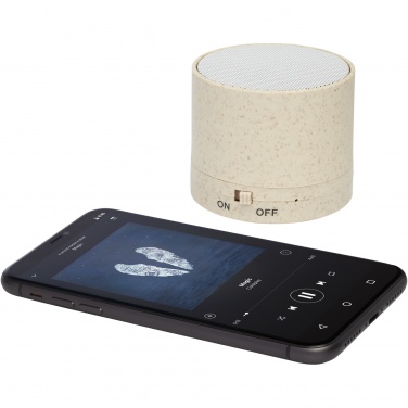 Logotrade promotional merchandise picture of: Kikai wheat straw Bluetooth® speaker