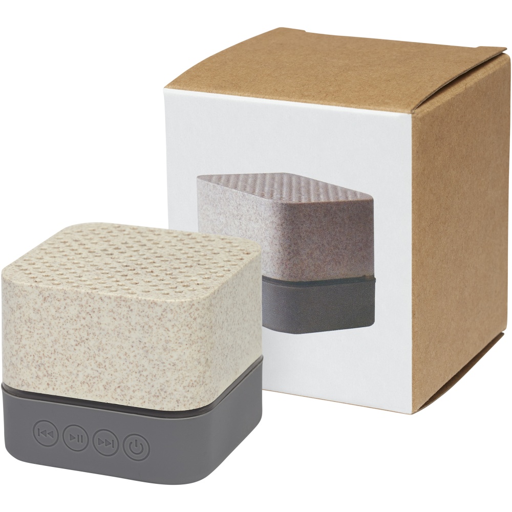 Logo trade promotional items image of: Aira wheat straw Bluetooth® speaker