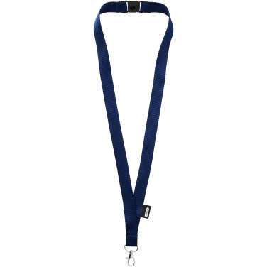 Logo trade promotional giveaways image of: Tom recycled PET lanyard with breakaway closure