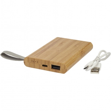 Logotrade promotional product image of: Tulda 5000 mAh bamboo power bank