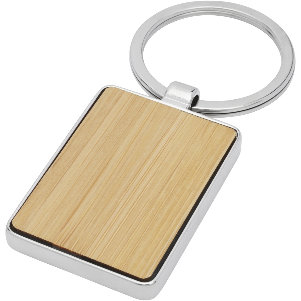 Logotrade promotional merchandise image of: Neta bamboo rectangular keychain