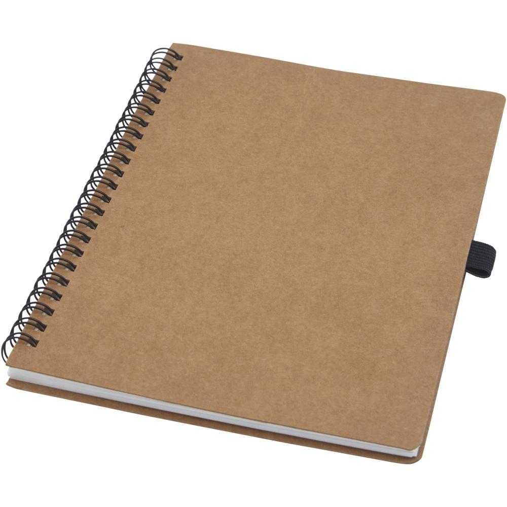 Logotrade promotional gifts photo of: Cobble A5 wire-o recycled cardboard notebook with stone paper