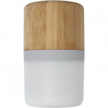 Logo trade promotional merchandise photo of: Aurea bamboo Bluetooth® speaker with light 