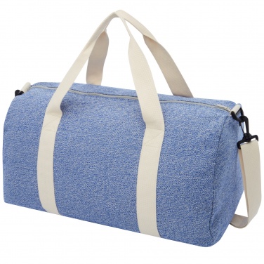 Logotrade promotional gift image of: Pheebs 450 g/m² recycled cotton and polyester duffel bag 24L