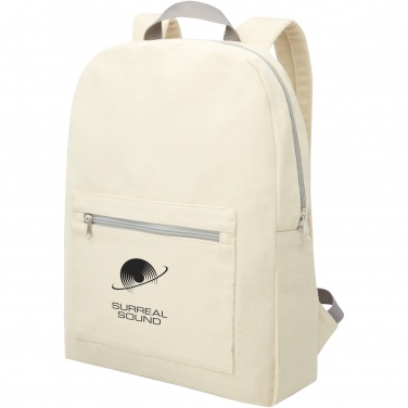 Logotrade corporate gift image of: Pheebs 450 g/m² recycled cotton and polyester backpack 10L