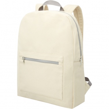 Logo trade promotional item photo of: Pheebs 450 g/m² recycled cotton and polyester backpack 10L