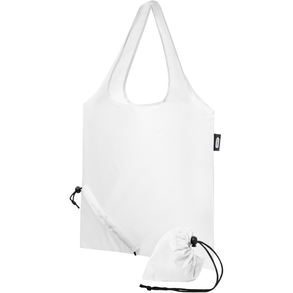 Logo trade corporate gifts image of: Sabia RPET foldable tote bag 7L