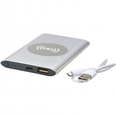 Logo trade promotional items image of: Juice 4000mAh wireless power bank 