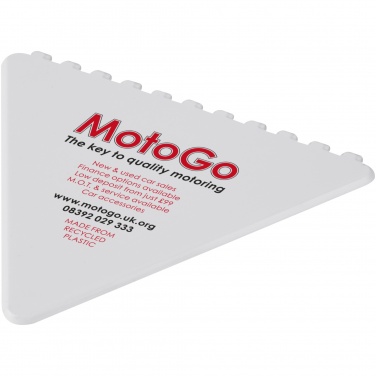 Logo trade promotional giveaways picture of: Frosty triangular recycled plastic ice scraper