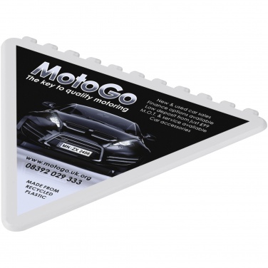 Logo trade promotional merchandise image of: Frosty triangular recycled plastic ice scraper