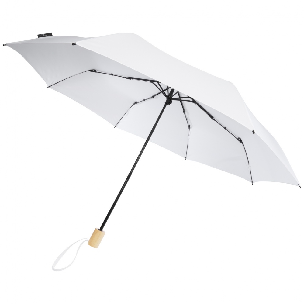 Logotrade promotional merchandise image of: Birgit 21'' foldable windproof recycled PET umbrella