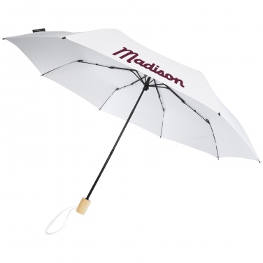 Logotrade advertising product image of: Birgit 21'' foldable windproof recycled PET umbrella