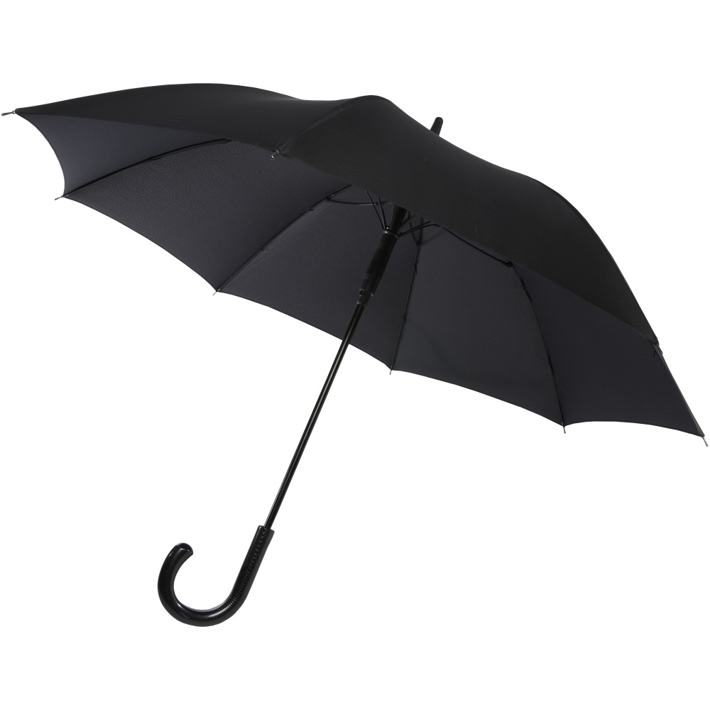 Logo trade promotional product photo of: Fontana 23" auto open umbrella with carbon look and crooked handle