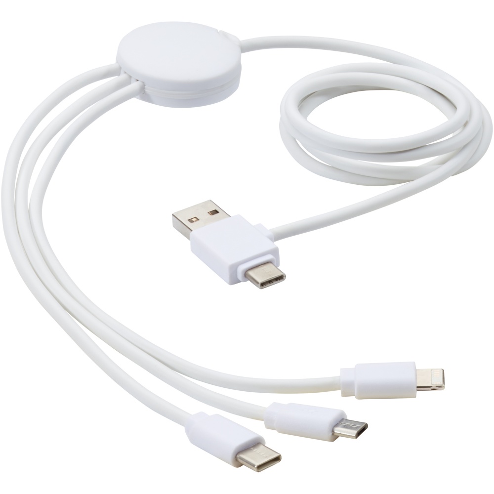 Logotrade promotional merchandise picture of: Pure 5-in-1 charging cable with antibacterial additive