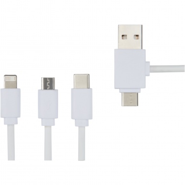 Logo trade promotional merchandise photo of: Pure 5-in-1 charging cable with antibacterial additive