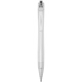 Honua recycled PET ballpoint pen , Solid black / Transparent clear