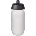 HydroFlex™ Clear 500 ml squeezy sport bottle, Solid black / Frosted clear