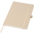 Honua A5 recycled paper notebook with recycled PET cover, Oatmeal