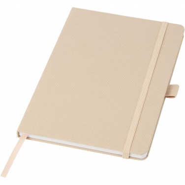 Logo trade corporate gifts image of: Honua A5 recycled paper notebook with recycled PET cover