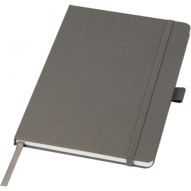 Logo trade promotional item photo of: Honua A5 recycled paper notebook with recycled PET cover