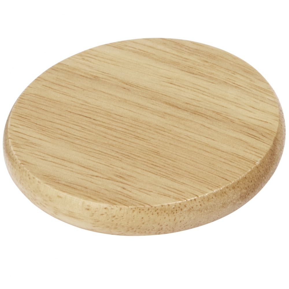 Logo trade promotional merchandise image of: Scoll wooden coaster with bottle opener