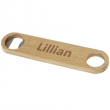 Logo trade business gifts image of: Origina wooden bottle opener