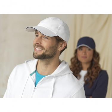 Logotrade promotional product picture of: Morion 6 panel GRS recycled cool fit sandwich cap