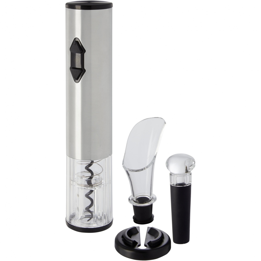 Logo trade promotional gifts picture of: Pino electric wine opener with wine tools